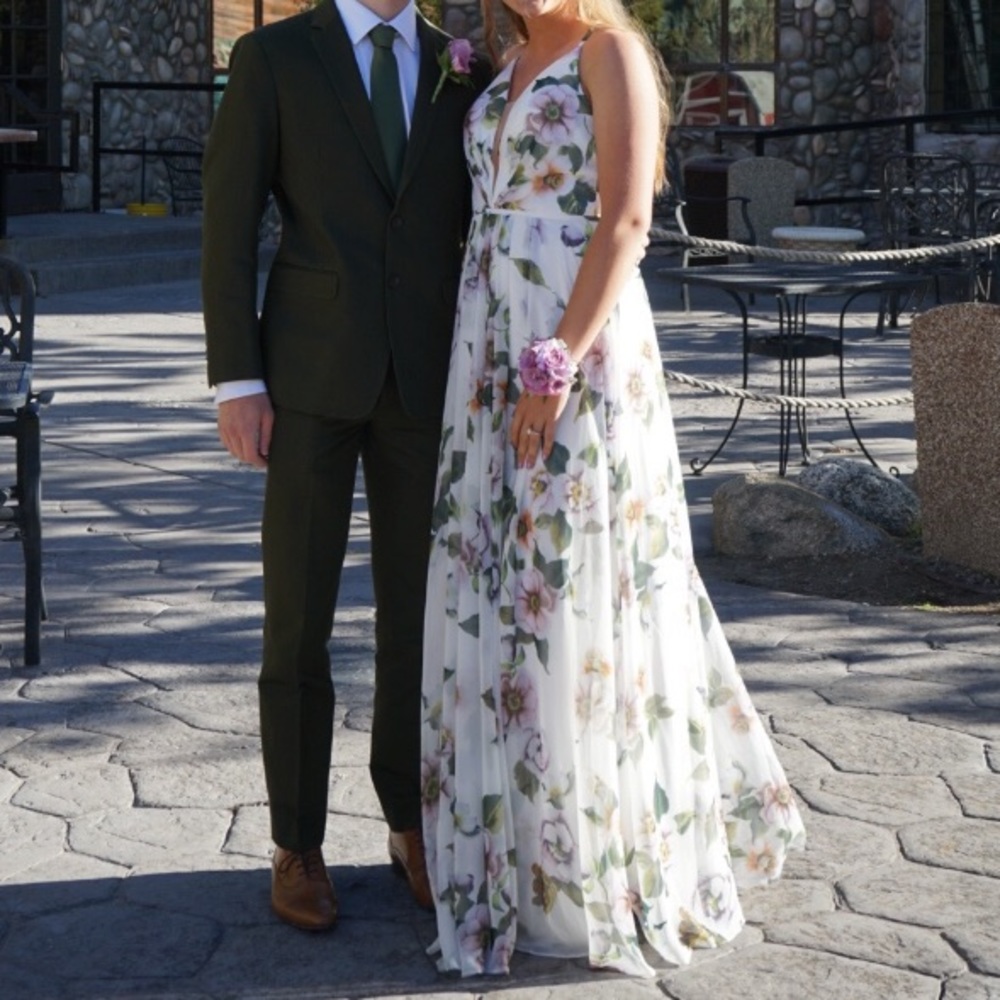 Faviana Floral Prom dress